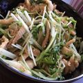 ジリオ0219's cooksnap of when they made シャキシャキ水菜と鶏皮の胡麻ポン和え.