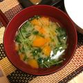 R＊K's cooksnap of when they made 豆苗の味噌汁.