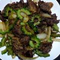 ぶがちゃん's cooksnap of when they made 牛肉とゴーヤの焼肉炒め.
