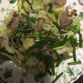 にむばすしゅたーぜん's cooksnap of when they made ☆豚肉とニンニクの芽の黒コショウ炒め☆.