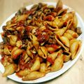 ありすさんは鯖's cooksnap of when they made 鶏レバーとマッシュルームのラグーのパスタ.