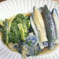 mihoyou's cooksnap of when they made 菜の花と茄子の煮浸し.