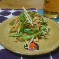 ダイナマイト漆黒's cooksnap of when they made 簡単美味♪水菜と人参と天かすナムル.