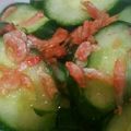 クックDQ7S9M☆'s cooksnap of when they made きゅうりと桜エビの酢の物.