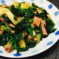 なつみみんん's cooksnap of when they made じゃが芋とほうれん草のベーコン炒め.