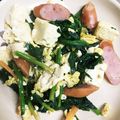 マリーS's cooksnap of when they made 節約♪ほうれん草もやし豆腐のチャンプル風.