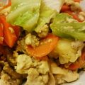 ★アキ☆'s cooksnap of when they made 豚肉とキャベツの豆腐玉子炒め.