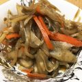 尼こち's cooksnap of when they made 白滝のきんぴら 牛蒡と人参入り.