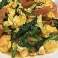 イヌチン's cooksnap of when they made ニラ玉トマト.