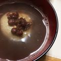 男子3女子1のママ's cooksnap of when they made 焼き蕎麦がきぜんざい.