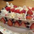 宇宙人0401's cooksnap of when they made バター不使用バナナロールケーキ.