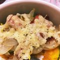 あぽろ．'s cooksnap of when they made かぼちゃとウィンナーのチーズ焼き♡.
