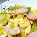 RIKOTORA's cooksnap of when they made キャベツとハムの卵炒め.