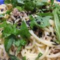 punga's cooksnap of when they made ツナと大葉の和風パスタ.