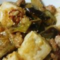 クック64OY6U☆'s cooksnap of when they made ナスと木綿豆腐のピリ辛豚コマ炒め煮.