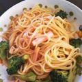 クックVY0I6W☆'s cooksnap of when they made 超簡単！ブロッコリーナポリタン！.