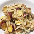 25c's cooksnap of when they made ★鶏とさつまいもともやしの和風マヨ炒め★.