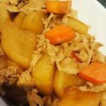 happy☆love's cooksnap of when they made 大根と豚肉の照り煮.