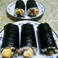 nyangomama's cooksnap of when they made 節分にも！簡単！お手軽ミニ巻き寿司.