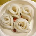 プリン12345's cooksnap of when they made おせち♥かまぼこ飾り切りバラの花.