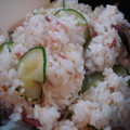 dob's cooksnap of when they made みょうが✿鯵の干物でちらし寿司.