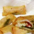 ruchi04's cooksnap of when they made ベーコン チーズ 大葉ミニトマト春巻き.