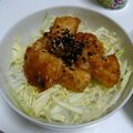 ふぇさん's cooksnap of when they made 鶏胸肉のピリ辛照りマヨ丼♡.