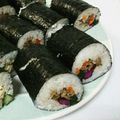 megchano's cooksnap of when they made 牛肉時雨で恵方巻き.