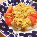 Aoko_cj's cooksnap of when they made 時短で美味しい◎トマたま丼.