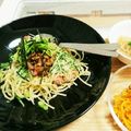 もぐドン's cooksnap of when they made 一人ランチに＊納豆とたらこと水菜のパスタ.