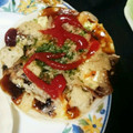 kohaku_01's cooksnap of when they made 餃子の皮で簡単♪お好み焼き風ミニピザ♪.