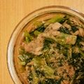 シナモシナモ's cooksnap of when they made ✿かぶの葉とツナの胡麻和え♪レンジ✿.