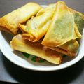 ♡ちぃﾀﾝまま♡'s cooksnap of when they made ベーコンしそチーズ春巻き☆お餅入り.