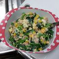 kotohime00's cooksnap of when they made ほうれん草×たまご♡マヨサラダ.