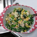 kotohime00's cooksnap of when they made ほうれん草×たまご♡マヨサラダ.