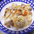yoskomule's cooksnap of when they made 鰹節で簡単♪昼夕♪他人丼（人参入り豚丼）.