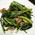 yock555's cooksnap of when they made 簡単！ベーコンと壬生菜のにんにく醤油炒め.