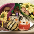 butter314's cooksnap of when they made ちくわde恵方巻♡鬼さん福さんの節分弁当.