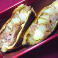 nosso's cooksnap of when they made 油揚げにじゃがツナ入れちゃいました.