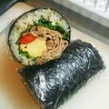 おまめちゃん♥️'s cooksnap of when they made 韓国風 アボカド豚肉の恵方巻き.海苔巻き.