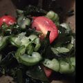 Butaco3's cooksnap of when they made ミニトマト入り！きゅうりとワカメの酢の物.