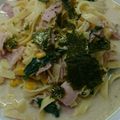 ハルプーコ's cooksnap of when they made 娘作♡ほうれん草の和風スパゲッティー♡.