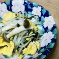 こっぺりあ's cooksnap of when they made 卵ともやしと塩昆布の炒め物.