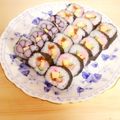 nao✭⋆'s cooksnap of when they made ピンクのお花太巻き、恵方巻き.