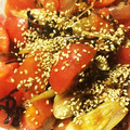 めしゃん's cooksnap of when they made トマトと茗荷の塩昆布あえ♡in醤油麹♡.