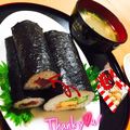 のん♪♪のん's cooksnap of when they made ミツカンすし酢で　簡単！シンプル鉄火巻き.