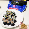 tomitomico's cooksnap of when they made ラップで作る　細巻き寿司.