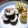 かこ☆かっちゃん's cooksnap of when they made 節分　恵方巻き風　肉巻き.