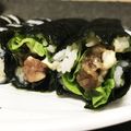 サトサト☆☆☆'s cooksnap of when they made 牛肉で♥かんたん恵方巻き.