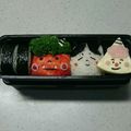 河了貂's cooksnap of when they made 節分♡キャラ弁*6Pチーズ de 鬼さん.
